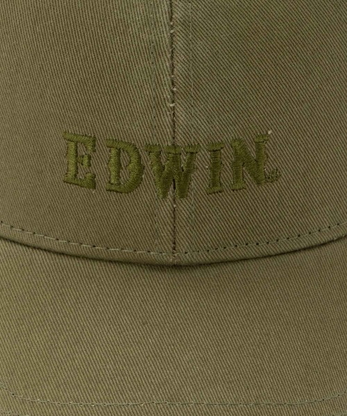 EDWIN(エドウィン)の「EDWIN ツイルロゴ刺繍ウォッシュCAP(キャップ・メンズ・オリーブ/ブラック/ベージュ・FREE)」の14枚目の写真
