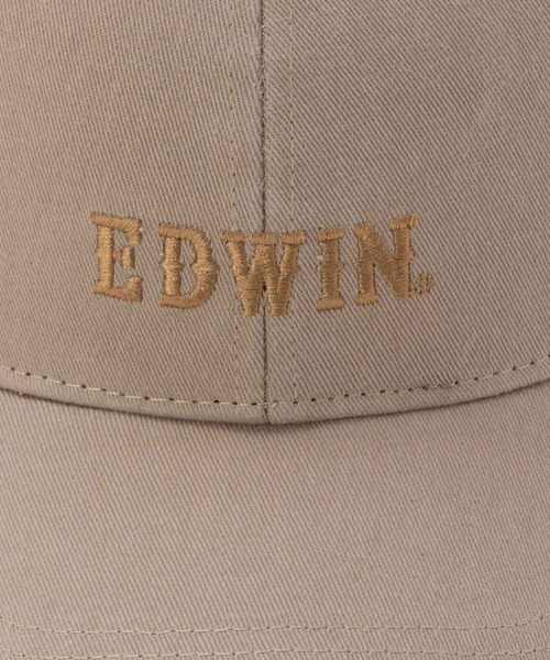 EDWIN(エドウィン)の「EDWIN ツイルロゴ刺繍ウォッシュCAP(キャップ・メンズ・オリーブ/ブラック/ベージュ・FREE)」の15枚目の写真