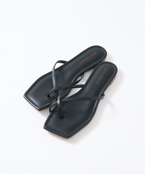 RIVE DROITE（リヴドロワ）の「クロストングサンダル（サンダル・レディース・ブラック/ブルー/キャメル・37/38）」の9枚目の写真