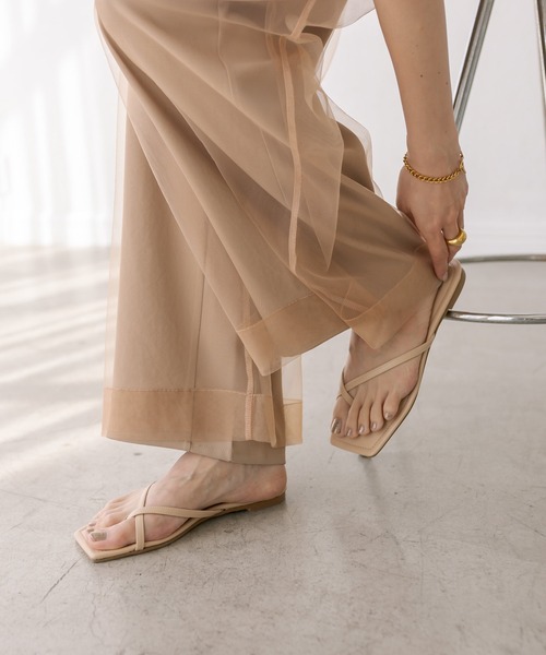 RIVE DROITE（リヴドロワ）の「クロストングサンダル（サンダル・レディース・ブラック/ブルー/キャメル・37/38）」の4枚目の写真