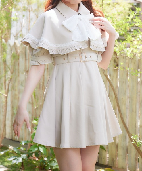 ROJITA（ロジータ）の「ケープワンピース（ワンピース・レディース・アイボリー/サックスブルー/ブラック・FREE）」の18枚目の写真