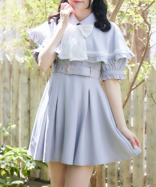 ROJITA（ロジータ）の「ケープワンピース（ワンピース・レディース・アイボリー/サックスブルー/ブラック・FREE）」の19枚目の写真