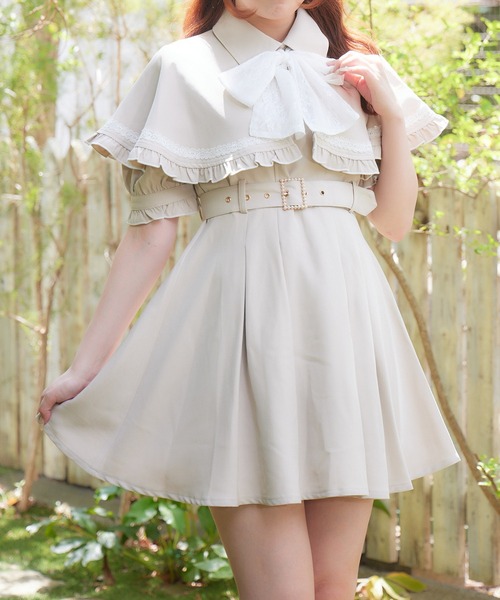 【お値下げ】keinarita ワンピース　ケープセット セール】ケープワンピース（ワンピース）｜ROJITA（ロジータ）の