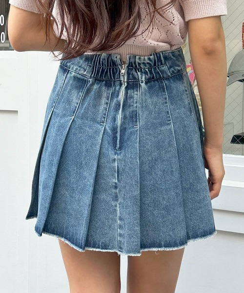 INGNI(イング)の「デニムプリーツスカート(スカート・レディース・ライトグレー/ブルー系その他3・FREE)」の7枚目の写真