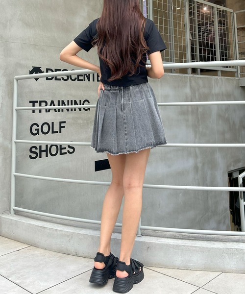 INGNI(イング)の「デニムプリーツスカート(スカート・レディース・ライトグレー/ブルー系その他3・FREE)」の15枚目の写真