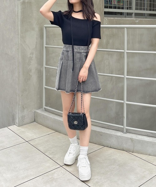 INGNI(イング)の「デニムプリーツスカート(スカート・レディース・ライトグレー/ブルー系その他3・FREE)」の18枚目の写真