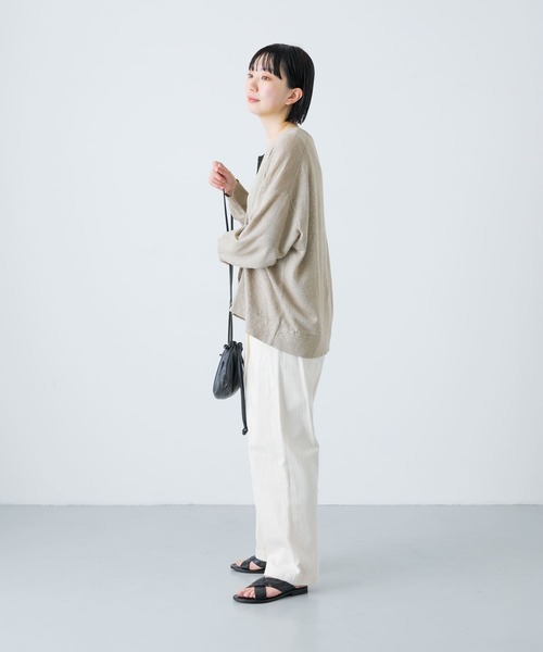 かぐれ（カグレ）の「リネンニットカーディガン（カーディガン