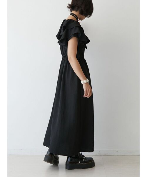 jouetie（ジュエティ）の「フリルショルダーロングワンピース