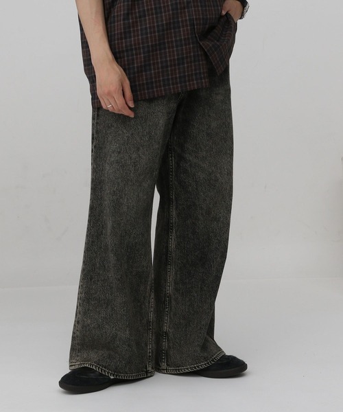 RAGEBLUE（レイジブルー）の「10オンス/ヴィンテージライクデニム/セミワイドフレアパンツ（デニムパンツ・メンズ・ブルー/グレー・LARGE/MEDIUM/SMALL）」の18枚目の写真