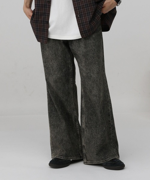 RAGEBLUE（レイジブルー）の「10オンス/ヴィンテージライクデニム/セミワイドフレアパンツ（デニムパンツ・メンズ・ブルー/グレー・LARGE/MEDIUM/SMALL）」の17枚目の写真