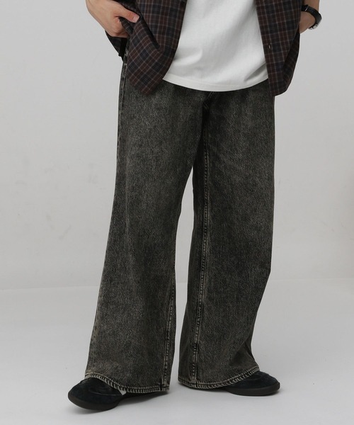 RAGEBLUE（レイジブルー）の「10オンス/ヴィンテージライクデニム/セミワイドフレアパンツ（デニムパンツ・メンズ・ブルー/グレー・LARGE/MEDIUM/SMALL）」の16枚目の写真