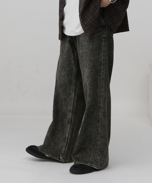 RAGEBLUE（レイジブルー）の「10オンス/ヴィンテージライクデニム/セミワイドフレアパンツ（デニムパンツ・メンズ・ブルー/グレー・LARGE/MEDIUM/SMALL）」の15枚目の写真