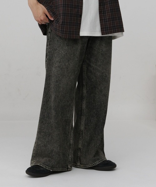 RAGEBLUE（レイジブルー）の「10オンス/ヴィンテージライクデニム/セミワイドフレアパンツ（デニムパンツ・メンズ・ブルー/グレー・LARGE/MEDIUM/SMALL）」の14枚目の写真