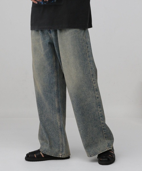RAGEBLUE（レイジブルー）の「10オンス/ヴィンテージライクデニム/セミワイドフレアパンツ（デニムパンツ・メンズ・ブルー/グレー・LARGE/MEDIUM/SMALL）」の10枚目の写真