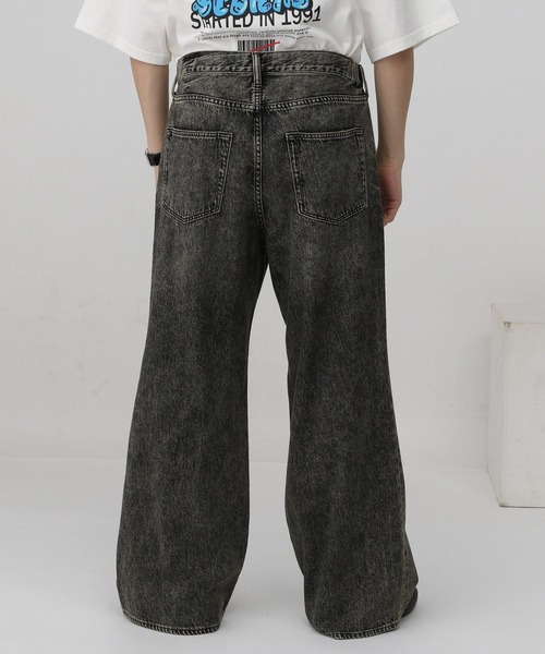 RAGEBLUE（レイジブルー）の「10オンス/ヴィンテージライクデニム/セミワイドフレアパンツ（デニムパンツ・メンズ・ブルー/グレー・LARGE/MEDIUM/SMALL）」の5枚目の写真