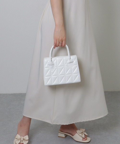 Lace Ladies（レースレディース）の「2WAY ステッチ スクエア ショルダーバッグ（ショルダーバッグ・レディース・ブラック/ベージュ/ホワイト/ブラウン・FREE）」の9枚目の写真