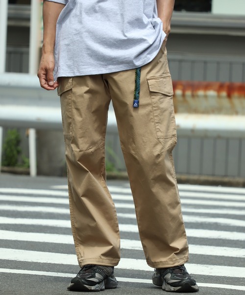 GERRY(ジェリー)の「【GERRY/ジェリー】ストレッチシャンブレー&ストレッチポプリン クライミングカーゴ パンツ(カーゴパンツ・メンズ・サンドベージュ/オリーブ/ブラック/サックスブルー/ブルー・L/S/M/LL)」の3枚目の写真