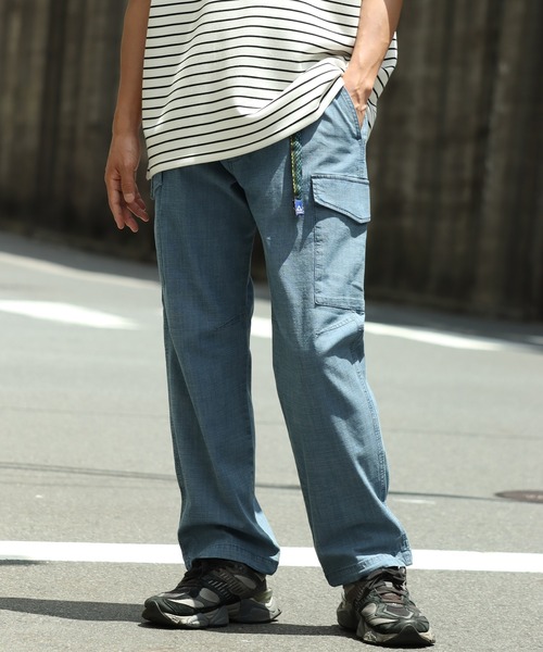 GERRY(ジェリー)の「【GERRY/ジェリー】ストレッチシャンブレー&ストレッチポプリン クライミングカーゴ パンツ(カーゴパンツ・メンズ・サンドベージュ/オリーブ/ブラック/サックスブルー/ブルー・L/S/M/LL)」の9枚目の写真