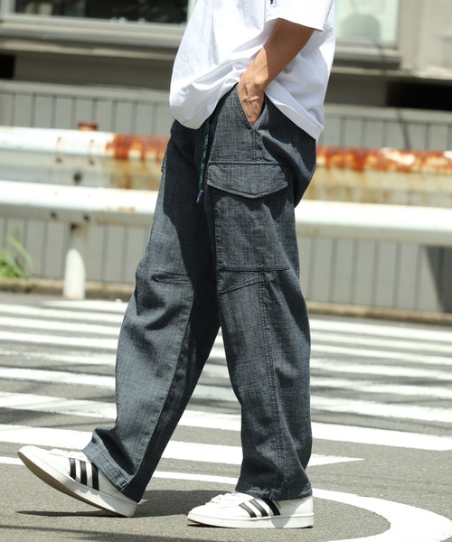 GERRY(ジェリー)の「【GERRY/ジェリー】ストレッチシャンブレー&ストレッチポプリン クライミングカーゴ パンツ(カーゴパンツ・メンズ・サンドベージュ/オリーブ/ブラック/サックスブルー/ブルー・L/S/M/LL)」の19枚目の写真