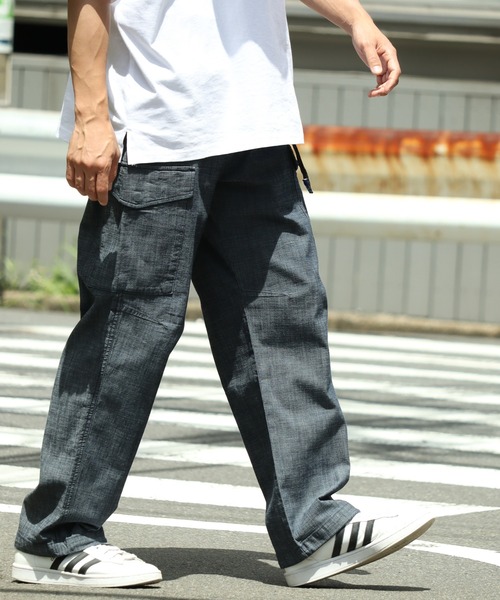 GERRY(ジェリー)の「【GERRY/ジェリー】ストレッチシャンブレー&ストレッチポプリン クライミングカーゴ パンツ(カーゴパンツ・メンズ・サンドベージュ/オリーブ/ブラック/サックスブルー/ブルー・L/S/M/LL)」の20枚目の写真