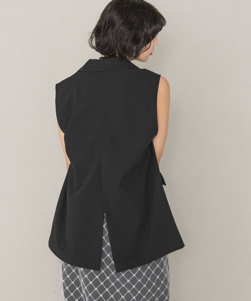 PAGEBOY(ページボーイ)の「ピケミドルジレ(ベスト・レディース・ブラック/グレー/ベージュ・FREE)」の9枚目の写真