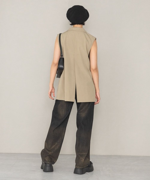 PAGEBOY(ページボーイ)の「ピケミドルジレ(ベスト・レディース・ブラック/グレー/ベージュ・FREE)」の18枚目の写真