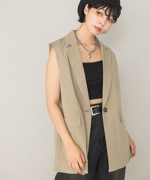 PAGEBOY(ページボーイ)の「ピケミドルジレ(ベスト・レディース・ブラック/グレー/ベージュ・FREE)」の20枚目の写真