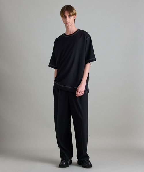 セットアップ & Tシャツ DIESEL (ディーゼル) カレッジ ロゴ クルーネック 半袖 Tシャツ