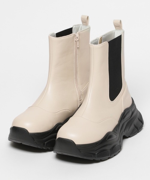 repipi armario（レピピ アルマリオ）の「サイドゴアスニーカーブーツ（ブーツ・キッズ・ブラック/アイボリー・SMALL/LARGE/MEDIUM）」の11枚目の写真