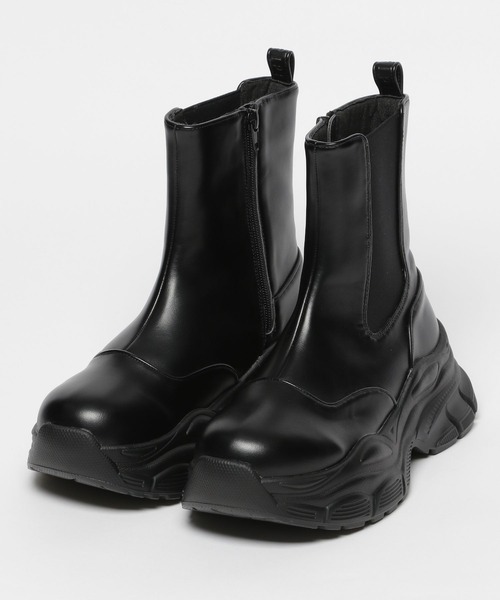 repipi armario（レピピ アルマリオ）の「サイドゴアスニーカーブーツ（ブーツ・キッズ・ブラック/アイボリー・SMALL/LARGE/MEDIUM）」の12枚目の写真