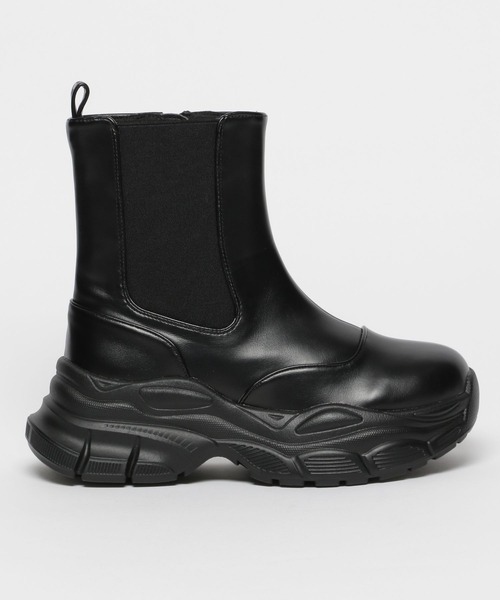 repipi armario（レピピ アルマリオ）の「サイドゴアスニーカーブーツ（ブーツ・キッズ・ブラック/アイボリー・SMALL/LARGE/MEDIUM）」の14枚目の写真