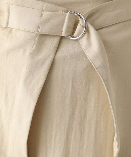 LEPSIM（レプシィム）の「リネン混ラップパンツ　124123（その他パンツ・レディース・チャコールグレー/アイボリー/カーキブラウン・FREE）」の11枚目の写真