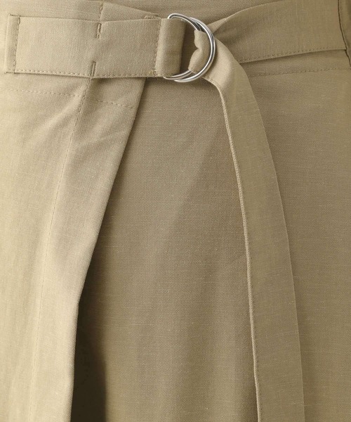 LEPSIM（レプシィム）の「リネン混ラップパンツ　124123（その他パンツ・レディース・チャコールグレー/アイボリー/カーキブラウン・FREE）」の13枚目の写真