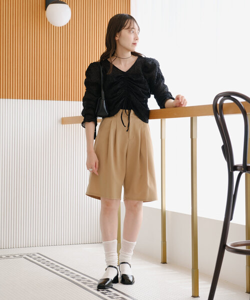 完売品 CADUNE シャーリング トップス ブラウス ブラック 完売品 CADUNE シャーリング トップス ブラウス ブラック - メルカリ