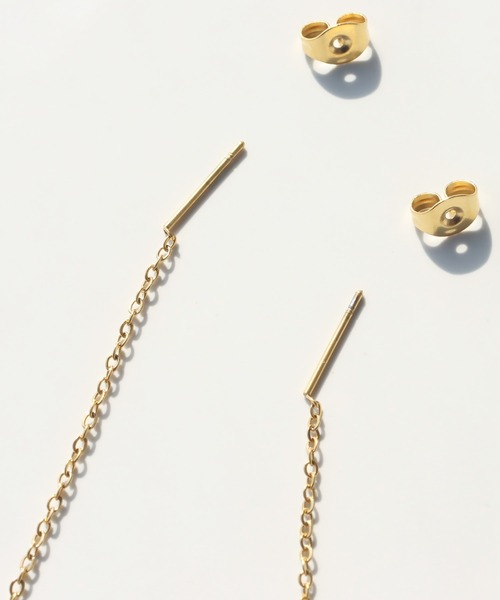 abaskdesign（アバスクデザイン）の「金属アレルギー対応 淡水パールロングピアス（ピアス（両耳用）・レディース・シルバー/ゴールド・FREE）」の11枚目の写真