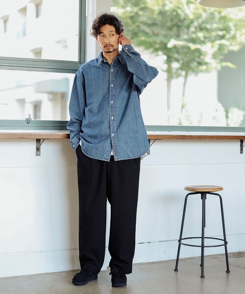 B:MING by BEAMS（ビーミングバイビームス）の「ウォーム ワイド パンツ（その他パンツ・メンズ・ブラック/ブラウン系その他5/ネイビー・SMALL/MEDIUM/LARGE/X-LARGE）」の5枚目の写真