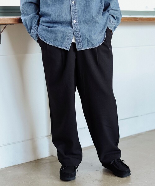 B:MING by BEAMS（ビーミングバイビームス）の「ウォーム ワイド パンツ（その他パンツ・メンズ・ブラック/ブラウン系その他5/ネイビー・SMALL/MEDIUM/LARGE/X-LARGE）」の9枚目の写真