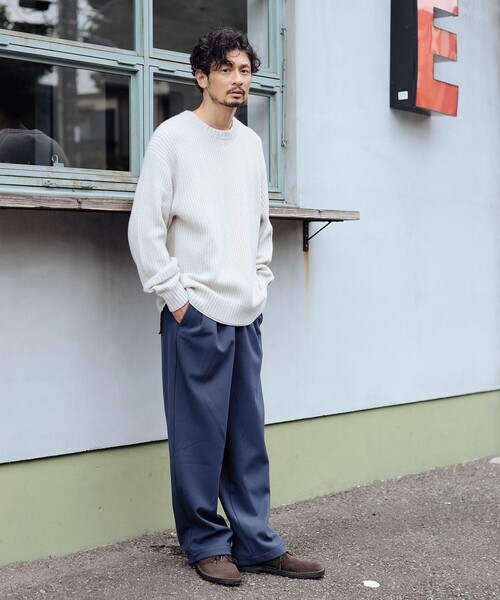 B:MING by BEAMS（ビーミングバイビームス）の「ウォーム ワイド パンツ（その他パンツ・メンズ・ブラック/ブラウン系その他5/ネイビー・SMALL/MEDIUM/LARGE/X-LARGE）」の20枚目の写真