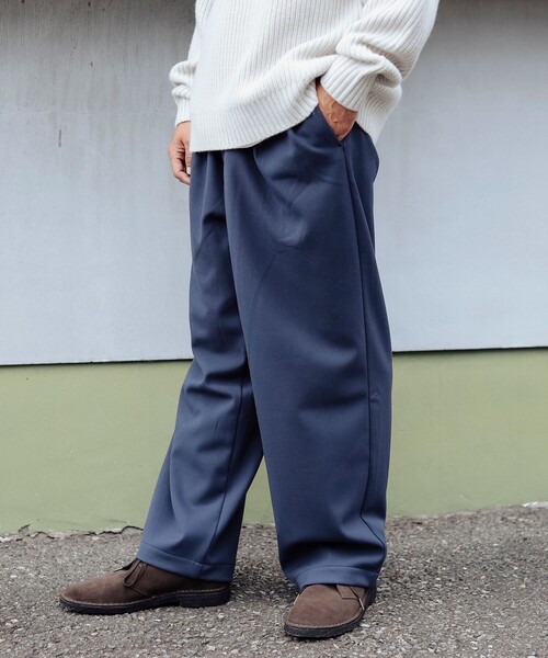 B:MING by BEAMS（ビーミングバイビームス）の「ウォーム ワイド パンツ（その他パンツ・メンズ・ブラック/ブラウン系その他5/ネイビー・SMALL/MEDIUM/LARGE/X-LARGE）」の21枚目の写真