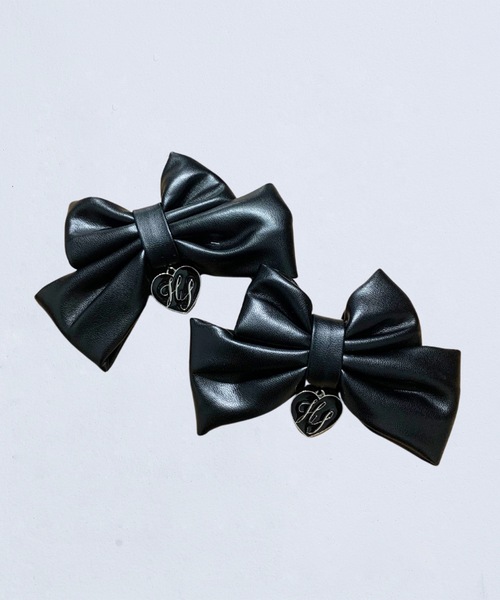 Hauls(ハウルズ)の「PU双子クリップ(バレッタ/ヘアクリップ・レディース・ブラック・FREE)」の2枚目の写真