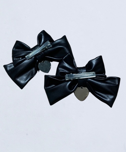 Hauls(ハウルズ)の「PU双子クリップ(バレッタ/ヘアクリップ・レディース・ブラック・FREE)」の3枚目の写真