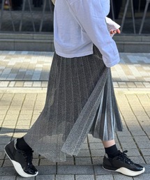 deux amour | ラメプリーツスカート(Tシャツ/カットソー)