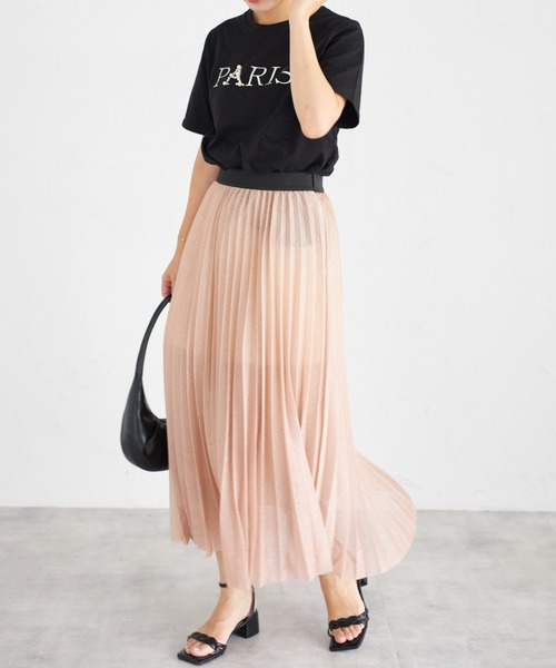 deux amour（ドゥーザムール）の「ラメプリーツスカート（Tシャツ/カットソー・レディース・シルバー/グレー/ピンク・FREE）」の15枚目の写真