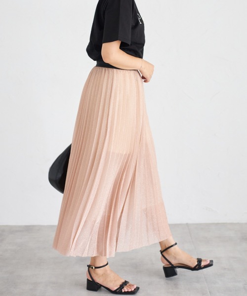 deux amour（ドゥーザムール）の「ラメプリーツスカート（Tシャツ/カットソー・レディース・シルバー/グレー/ピンク・FREE）」の18枚目の写真