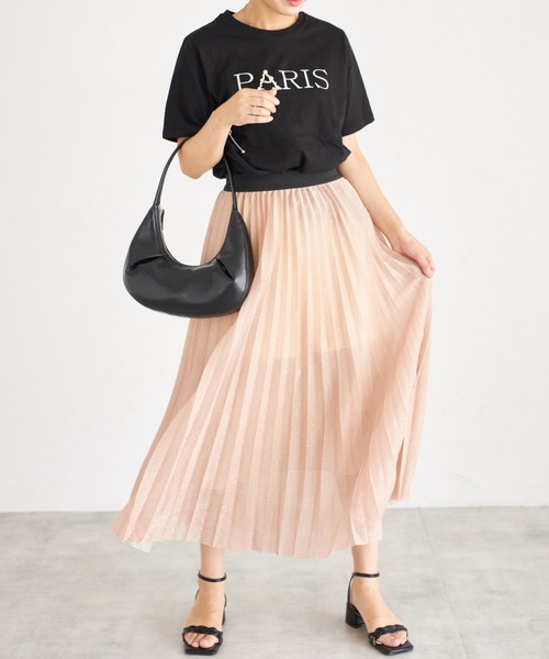 deux amour（ドゥーザムール）の「ラメプリーツスカート（Tシャツ/カットソー・レディース・シルバー/グレー/ピンク・FREE）」の17枚目の写真