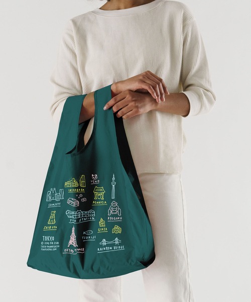 STANDARD BAGGU 551.TOKYO MAP マラカイト（エコバッグ/サブバッグ