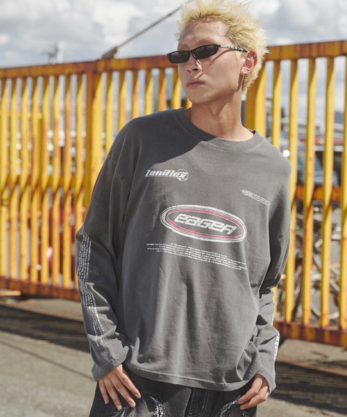 SHORT ROUND（ショートラウンド）の「SHORT ROUND/ピグメントスリーブロゴT（Tシャツ/カットソー・メンズ・その他2/その他1・LARGE/MEDIUM）」の18枚目の写真