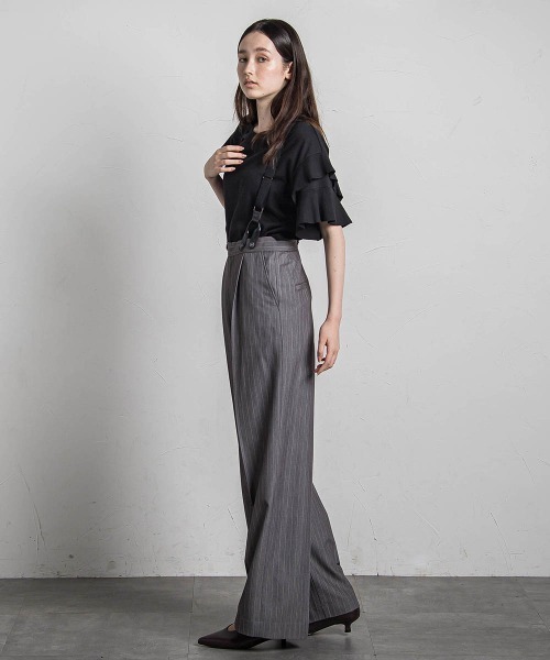 MAYSON GREY(メイソングレイ)の「レイヤースリーブプルオーバー≪手洗い可能≫(Tシャツ/カットソー・レディース・ブラック/ホワイト/ライトグレー/ボルドー・M)」の13枚目の写真