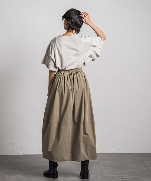 MAYSON GREY(メイソングレイ)の「レイヤースリーブプルオーバー≪手洗い可能≫(Tシャツ/カットソー・レディース・ブラック/ホワイト/ライトグレー/ボルドー・M)」の19枚目の写真