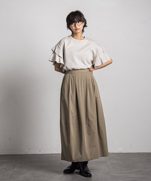 MAYSON GREY(メイソングレイ)の「レイヤースリーブプルオーバー≪手洗い可能≫(Tシャツ/カットソー・レディース・ブラック/ホワイト/ライトグレー/ボルドー・M)」の20枚目の写真